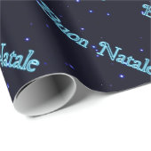 Buon Natale - Vrolijk kerstfeest Cadeaupapier (Rol Hoek)