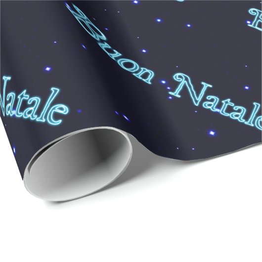 Buon Natale - Vrolijk kerstfeest Cadeaupapier (Rol Hoek)
