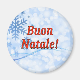 Buon Natale! Vrolijk kerstfeest in het Italiaans r Magneet
