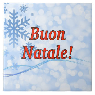 Buon Natale! Vrolijk kerstfeest in het Italiaans r Tegeltje