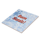 Buon Natale! Vrolijk kerstfeest in het Italiaans r Tegeltje (Zijkant)