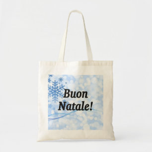 Buon Natale! Vrolijk kerstfeest in Italiaanse bf Tote Bag