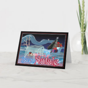 Buon Natale - Vrolijke Kerstmis Feestdagen Kaart
