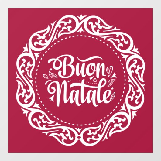 Buon Natale Window Cling Raamsticker (Vel)