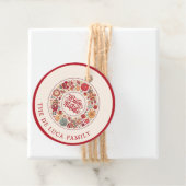 Buon Natale Wreath Bedankjes Labels (In situ)