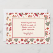 Buon Natale Wreath Feestdagenkaart (Achterkant)