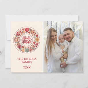 Buon Natale Wreath Feestdagenkaart