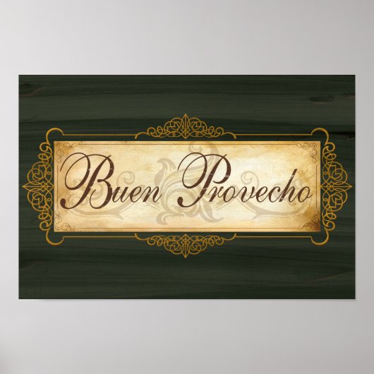 Buon Provecho-poster Poster (Voorkant)