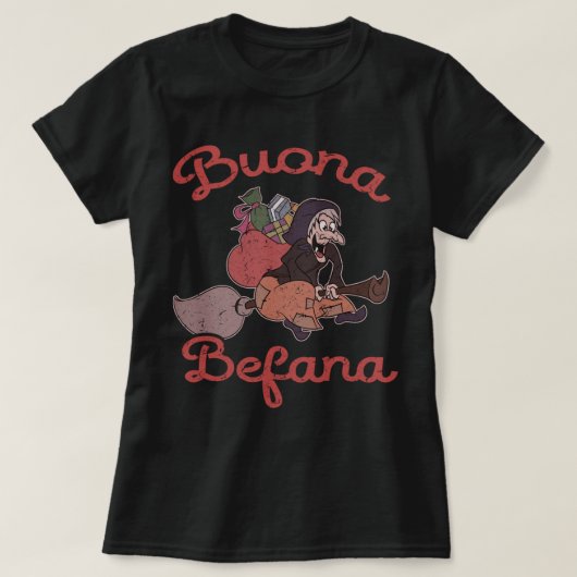  Buona Befana: Italiaans kerstfeest T-shirt (Design voorkant)