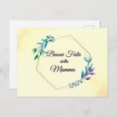 Buona Festa della Mamma | Happy Moederdag Briefkaart (Voorkant / Achterkant)
