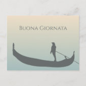 Buona Giornata Italy Gondola op Sunset Briefkaart (Voorkant)