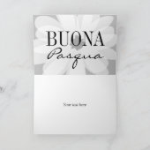 Buona Pasqua Happy Easter  bloemgroet Kaart (Binnen)