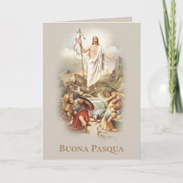 Buona Pasqua: Italiaanse paasverslaafden Feestdagen Kaart