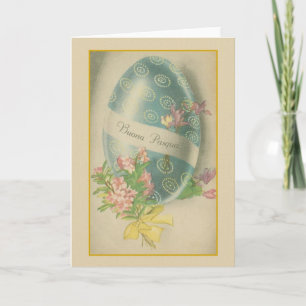 Buona Pasqua Italian Easter Egg Greeting Card Feestdagen Kaart