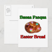 Buona Pasqua Paasbrood Feestdagenkaart (Voorkant / Achterkant)