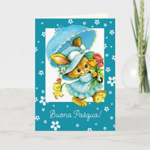 Buona Pasqua. PaasKaart in het Italiaans Feestdagen Kaart