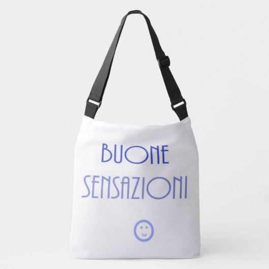 Buone Sensazioni Tekst kunst Crossbody Tas (Voorkant)
