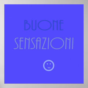 Buone Sensazioni Tekst kunst Poster