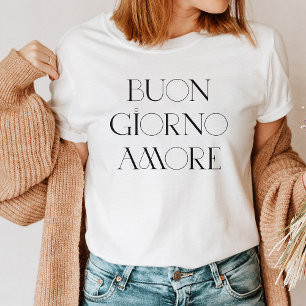 Buongiorno Amore   Stijlvol Italiaans Modern Scrip Tri-Blend Shirt