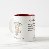 Buongiorno - Good Morning Mok met twee tongen (Voorkant links)