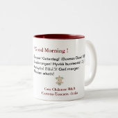 Buongiorno - Good Morning Mok met twee tongen (Voorkant rechts)