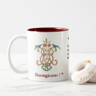 Buongiorno - Good Morning Mok met twee tongen