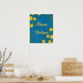BuonGiorno Italiaans Typografie Botanisch Poster (Keuken)