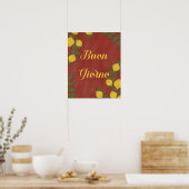 BuonGiorno Italiaans  Typografie Botanisch Poster (Keuken)