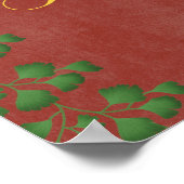 BuonGiorno Italiaans  Typografie Botanisch Poster (Hoek)