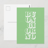 buongiorno , italiaanse tekst briefkaart (Voorkant / Achterkant)