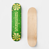 Buongiorno! Levendige Italiaans geïnspireerde bloe Persoonlijk Skateboard (Voorkant)