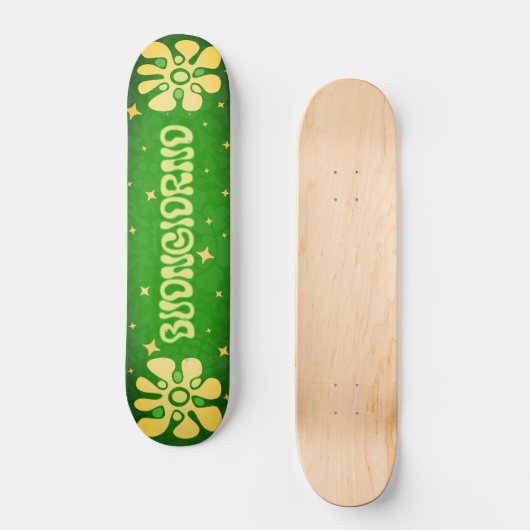 Buongiorno! Levendige Italiaans geïnspireerde bloe Persoonlijk Skateboard (Voorkant)