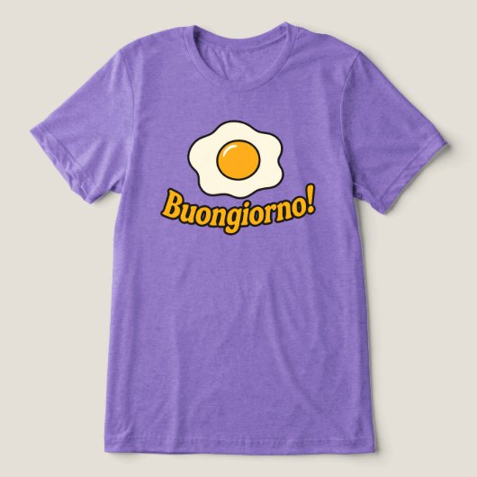Buongiorno! Tri-Blend Shirt (Design voorkant)