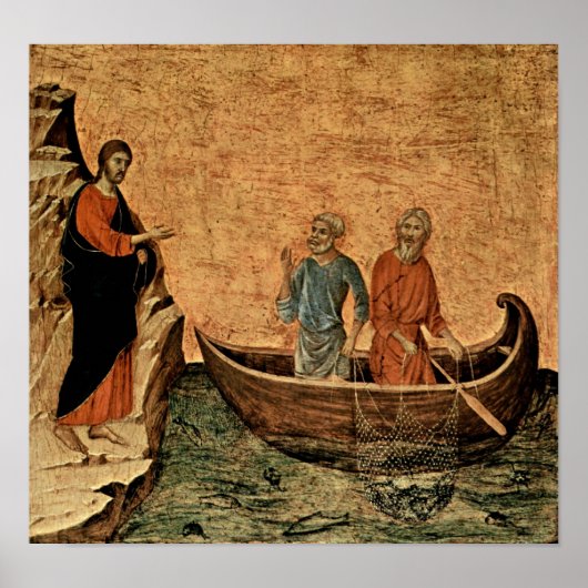 Buoninsegna - Roeping van apostles Peter en Andrew Poster (Voorkant)