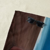 Buoy #2 op Plum Island Beach Towel 70"x35" Strandlaken (In situ)