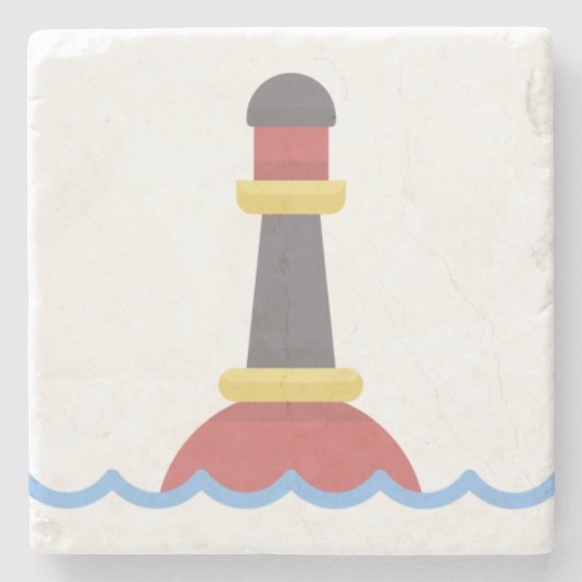 Buoy Stenen Onderzetter (Voorkant)
