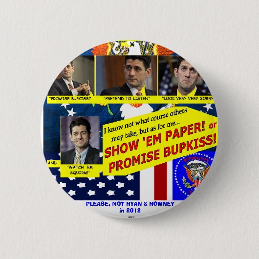 BUPKISS! -Knoop Ronde Button 5,7 Cm (Voorkant)