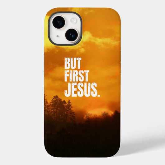 BUR EERSTE JESUS NATUUR OCHTEND ZONSONDERGANG Case-Mate iPhone CASE (Achterkant)
