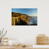 Bur Sur Coastline and Bridge Poster (Keuken)