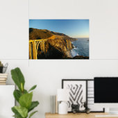 Bur Sur Coastline and Bridge Poster (Thuiskantoor)