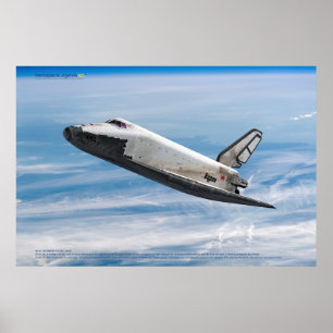 Buran: Legendarische Sovjet-Ruimtevaartuig in Vluc Poster