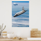 Buran: Legendarische Sovjet-Ruimtevaartuig in Vluc Poster (Keuken)