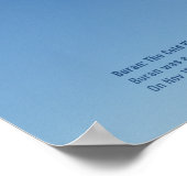 Buran-ruimtevliegtuig dat door wolken daalt poster (Hoek)