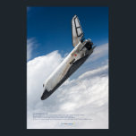 Buran Shuttle: Majestic Atmospheric Descent  Poster<br><div class="desc">Relive the glory of the Soviet space program with this breathtaking 3D tribute to the Buran spaceplane. This premium artwork captures the legendary Buran in a moment of majestic descent, piercing through the dense clouds during its atmospheric reentry. Every thermal tile, sensor, and aerodynamic curve has been meticulously recreated through...</div>