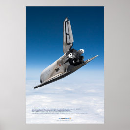 Buran Shuttle: Majestueuze atmosferische afdaling Poster