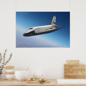Buran Shuttle: Majestueuze atmosferische afdaling Poster (Keuken)