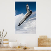 Buran Shuttle: Majestueuze atmosferische afdaling Poster (Keuken)