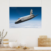 Buran Soviet Shuttle Atmospheric Reentry Poster (Keuken)