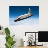 Buran Sovjet-ruimteveer atmosferische terugkeer Poster (Thuiskantoor)