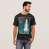 Buran Sovjet Shuttle Orbiter (in het Russisch) (Re T-shirt (Voorkant volledig)